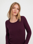 Eleganter Feinstrick Sweater Struktur Longsleeve VMCARE Pullover