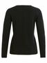 D�nner Strickpullover Knitted Basic Stretch Sweater Langarm V-Neck VIRIL