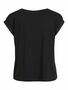 Satin Blusen T-Shirt Kurzarm Basic Gl�nzendes Oberteil VIELLETTE