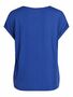 Satin Blusen T-Shirt Kurzarm Basic Gl�nzendes Oberteil VIELLETTE
