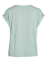 Satin Blusen T-Shirt Kurzarm Basic Gl�nzendes Oberteil VIELLETTE