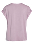 Satin Blusen T-Shirt Kurzarm Basic Gl�nzendes Oberteil VIELLETTE