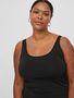 Langes Tank Top Plus Size �bergr��en �rmelloses Basic Shirt VIJENNI