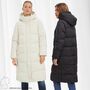 Lange Puffer Jacke Winter Stepp Mantel Parka mit Kapuze VMERICAHOLLY