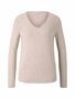 Tom Tailor D�nner Strickpullover Knitted Basic Stretch Sweater Langarm V-Neck
