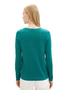 Tom Tailor D�nner Strickpullover Knitted Basic Stretch Sweater Langarm V-Neck