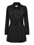 Kurzer Trench Coat Basic �bergangs Mantel Zweireihige Jacke ONLVALERIE