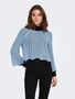 Eleganter Strickpullover Cropped 3/4 Arm Shirt Pointelle Sweater ONLNOLA