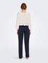 Eleganter Strickpullover Cropped 3/4 Arm Shirt Pointelle Sweater ONLNOLA