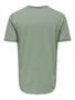 Rundhals T-Shirt Langes Kurzarm Shirt Basic aus Baumwolle ONSBENNE