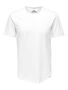 Rundhals T-Shirt Langes Kurzarm Shirt Basic aus Baumwolle ONSBENNE