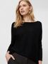 Rippstrick Pullover U-Ausschnitt 3/4 Langarm Sweater VMNORA