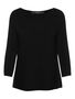 Rippstrick Pullover U-Ausschnitt 3/4 Langarm Sweater VMNORA