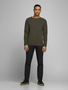 Jack & Jones Langarm Strickpullover Sweater Baumwolle Shirt JJEHILL