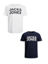 Jack & Jones 2er Pack T-Shirt Plus Size Rundhals Kurzarm Shirt �bergr��en 