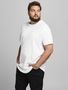 Jack & Jones Basic T-Shirt Plus Size Rundhals Kurzarm Shirt �bergr��en JJENOA