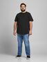 Jack & Jones Basic T-Shirt Plus Size Rundhals Kurzarm Shirt �bergr��en JJENOA