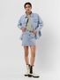 Oversized Denim Bluse locker geschnittenes Oberteil Jeans Hemd VMPALOMA