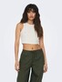 Cropped Tank Top 2-er St�ck Pack Kurzes Shirt Basic Set ONLVILMA