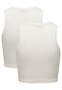 Cropped Tank Top 2-er St�ck Pack Kurzes Shirt Basic Set ONLVILMA