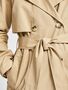 Eleganter Trench Coat �bergang Mantel Zweireihige Jacke SLFWEKA