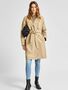 Eleganter Trench Coat �bergang Mantel Zweireihige Jacke SLFWEKA