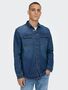 Jeans Hemd Denim Basic Langarm Shirt Twill Baumwolle Shacket ONSCAMON