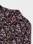 D�nnes Langarm Shirt High Neck Jersey Oberteil Blumen Print NKFOLIBER