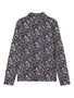 D�nnes Langarm Shirt High Neck Jersey Oberteil Blumen Print NKFOLIBER
