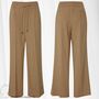 Elegante Business Hose Lange Anzug Stoff Pants Wide Leg Trousers BYDANTA