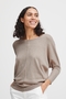 Feinstrick Pullover mit Fledermaus�rmeln Langarm Stretch Shirt BYPIMBA