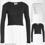 Langarm Crop Top NMMAYA