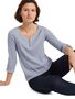 Tom Tailor Gestreiftes Langarm Shirt mit Henley