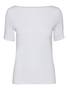 Basic Stretch T-Shirt mit U-Boot-Ausschnitt VMPANDA