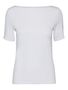Basic Stretch T-Shirt mit U-Boot-Ausschnitt VMPANDA