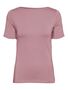 Basic Stretch T-Shirt mit U-Boot-Ausschnitt VMPANDA