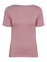 Basic Stretch T-Shirt mit U-Boot-Ausschnitt VMPANDA