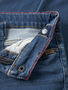 Stretch Jeans Slim Fit Verdeckter Rei�verschluss