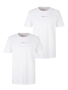 Tom Tailor Basic Logo Print T-Shirt Rundhals 2x St�ck Set Kurzarm