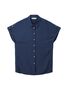 Tom Tailor Lockere Bluse Kurzarm Legeres Kragenhemd 