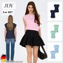 T-Shirt 2-er Set JDYSALVA
