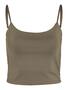 Einfarbiges Crop Top mit Spaghettitr�gern NMTERESA