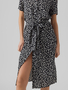 Midi Blusen Kleid VMVICA