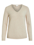 D�nner Strickpullover Knitted Basic Stretch Sweater Langarm V-Neck VIRIL