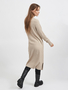 Langarm Midi Strickkleid Loose Fit Pullover Dress Shirt Knielang VIRIL