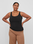 Langes Tank Top Plus Size �bergr��en �rmelloses Basic Shirt VIJENNI