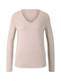 Tom Tailor Dnner Strickpullover Knitted Basic Stretch Sweater Langarm V-Neck