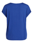 Satin Blusen T-Shirt Kurzarm Basic Gl�nzendes Oberteil VIELLETTE