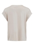 Satin Blusen T-Shirt Kurzarm Basic Gl�nzendes Oberteil VIELLETTE