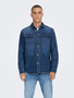 Jeans Hemd Denim Basic Langarm Shirt Twill Baumwolle Shacket ONSCAMON
